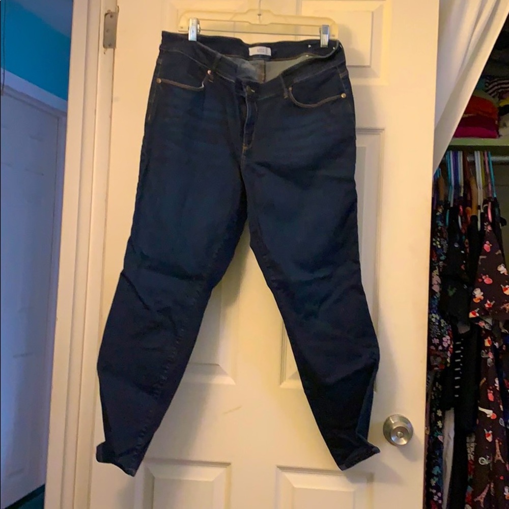 Loft dark wash “legging” jeans